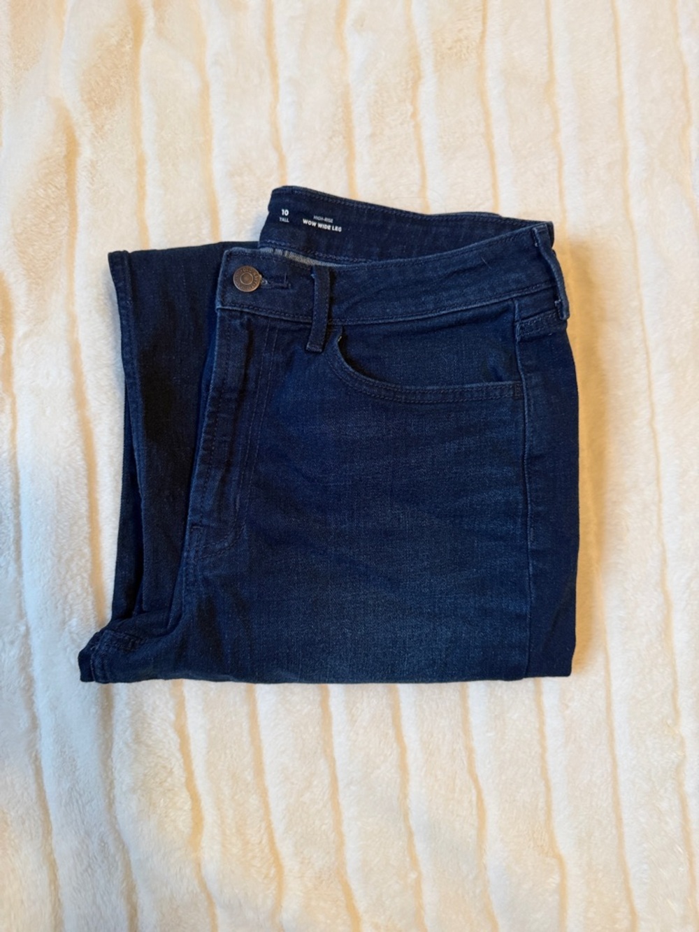 Old Navy Wow High Rise Wide Leg Dark Wash